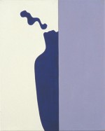 (Blauwe vaas, F89), 2003, 50X40 cm., eitempera op doek/ egg tempera on canvas